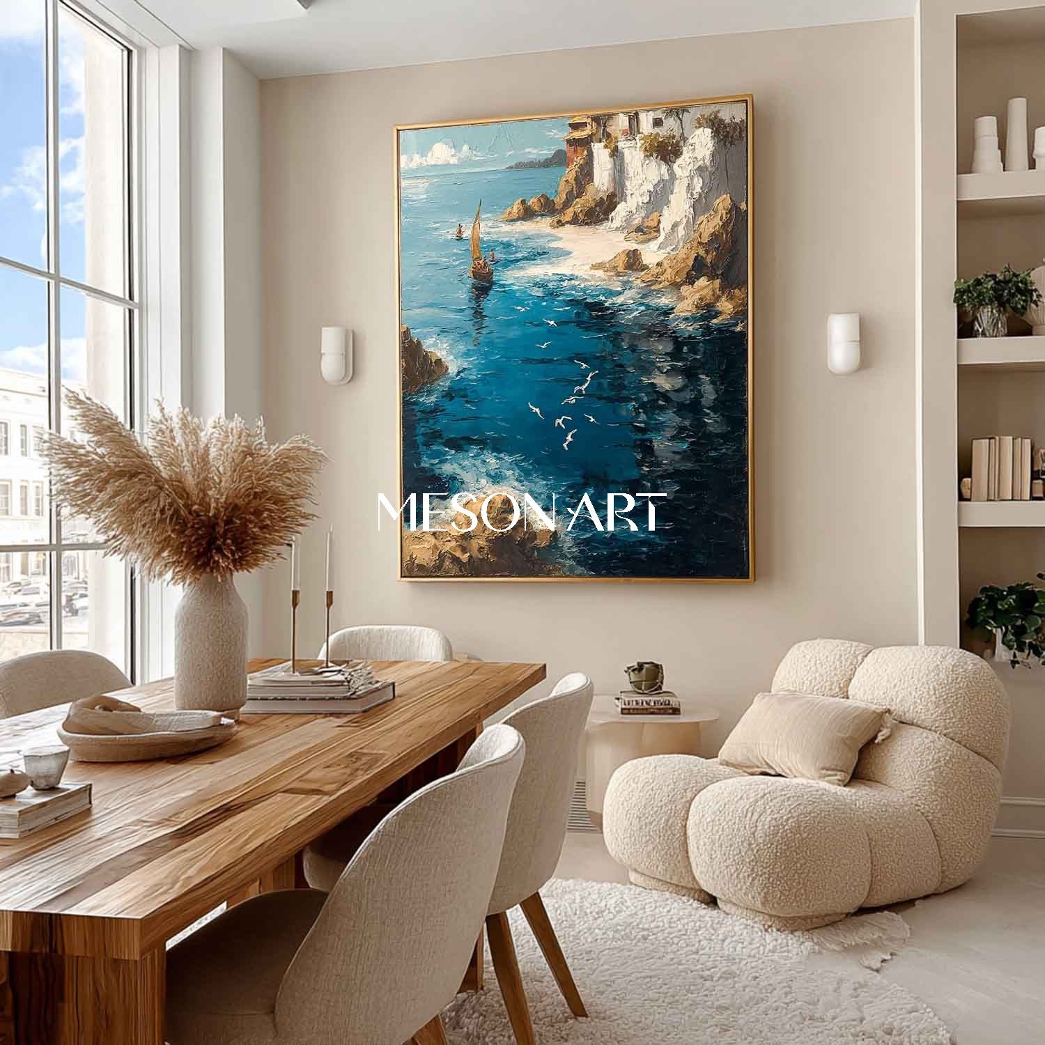 Coastal Wall Art For Living Room Premium Beach Wall Art Coastal Landscape Art Calm Sea Wall Art