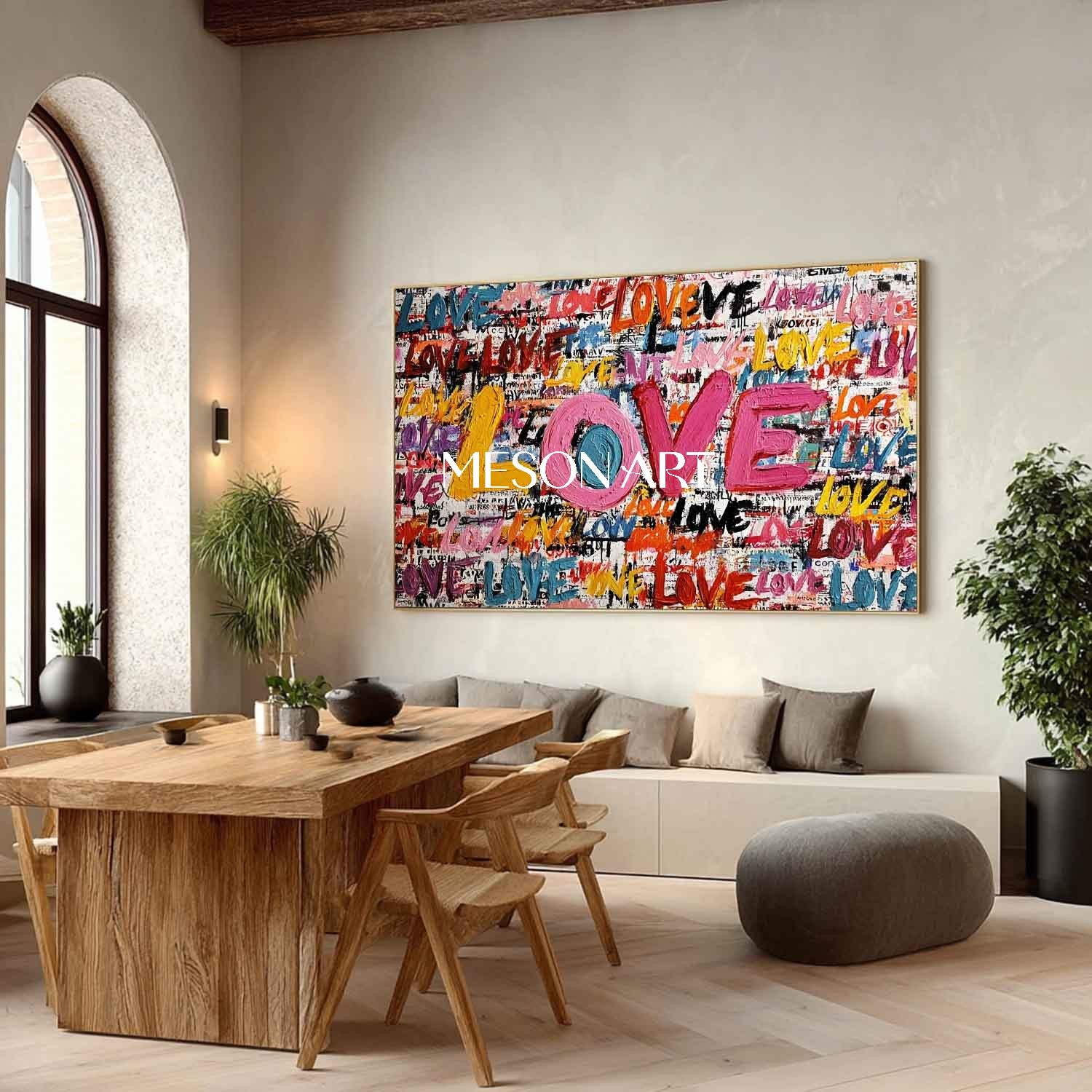 Large LOVE wall art decoration, wedding room decoration ideas, Valentine's Day LOVE special gift