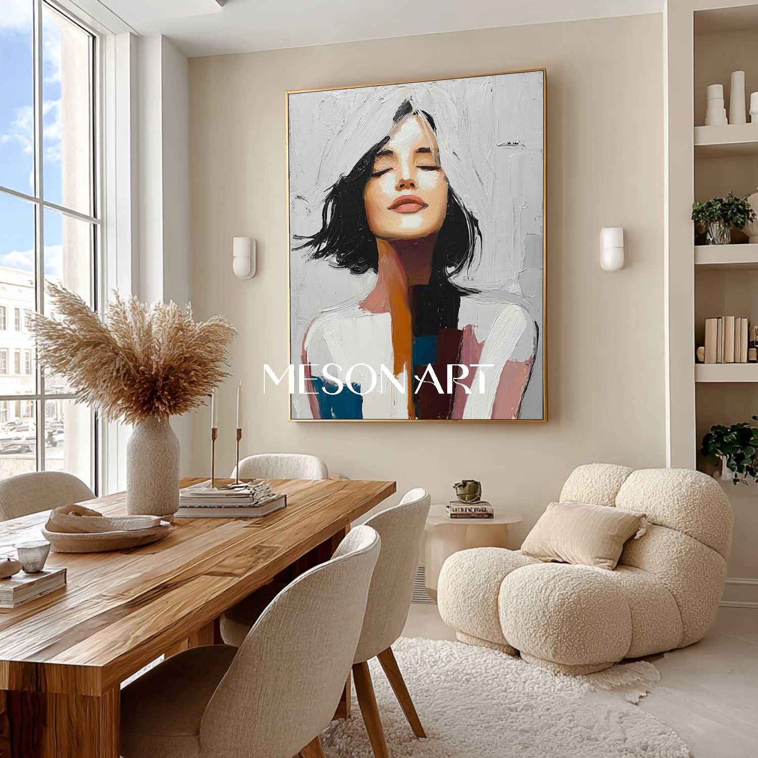 Buy Surreal Lady Portrait – Thoughtful Conceptual Art by Mesonart