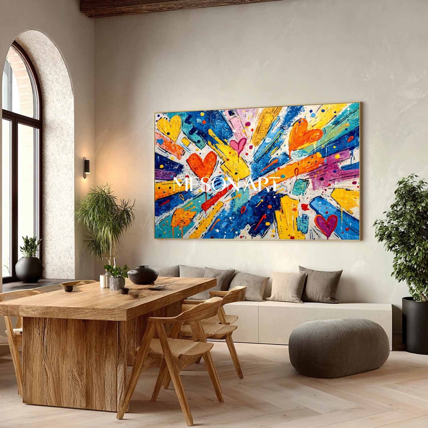 Love heart graffiti abstract art for sale Love heart graffiti home wall art decoration ideas
