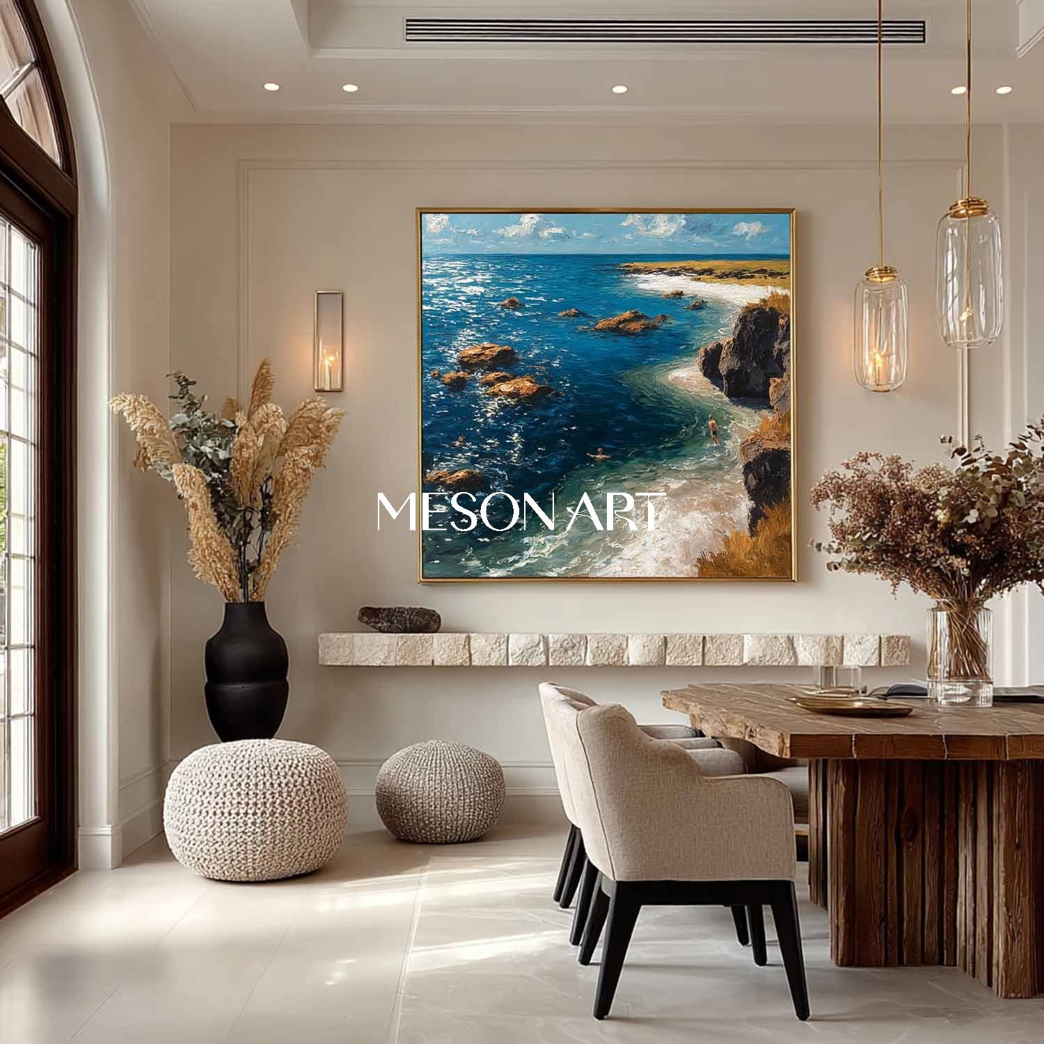 Coastal Vacation Paintings Seaside Vacation Canvas Art for Sale Sea Canvas Wall Art Decor