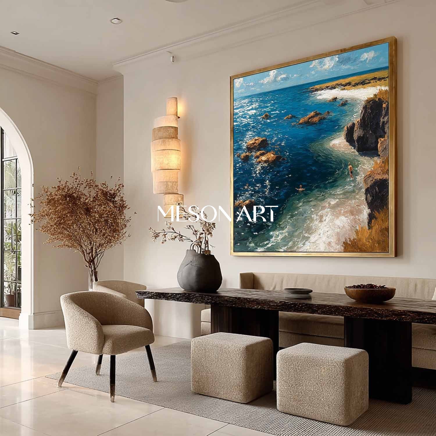Coastal Vacation Paintings Seaside Vacation Canvas Art for Sale Sea Canvas Wall Art Decor