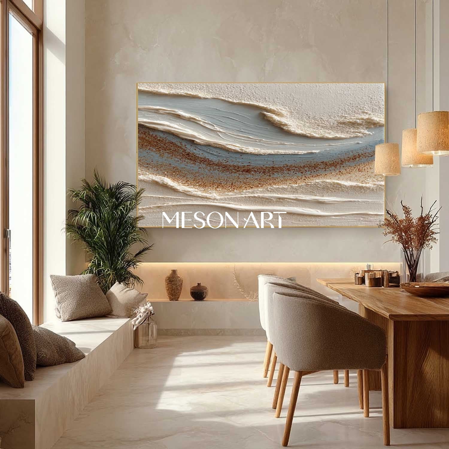 Living room wall decor ideas beige texture painting beige abstract canvas wall art decor