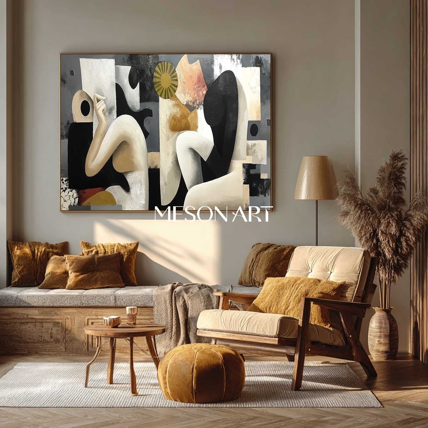 Buy Minimalist Abstract Art Geometric Shapes for Elegant Living Spaces