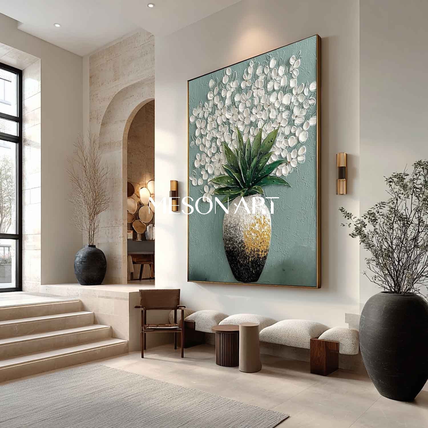 Large Flower Wall Decor Buy Flower Canvas Painting Vertical Flower Canvas for Narrow Walls