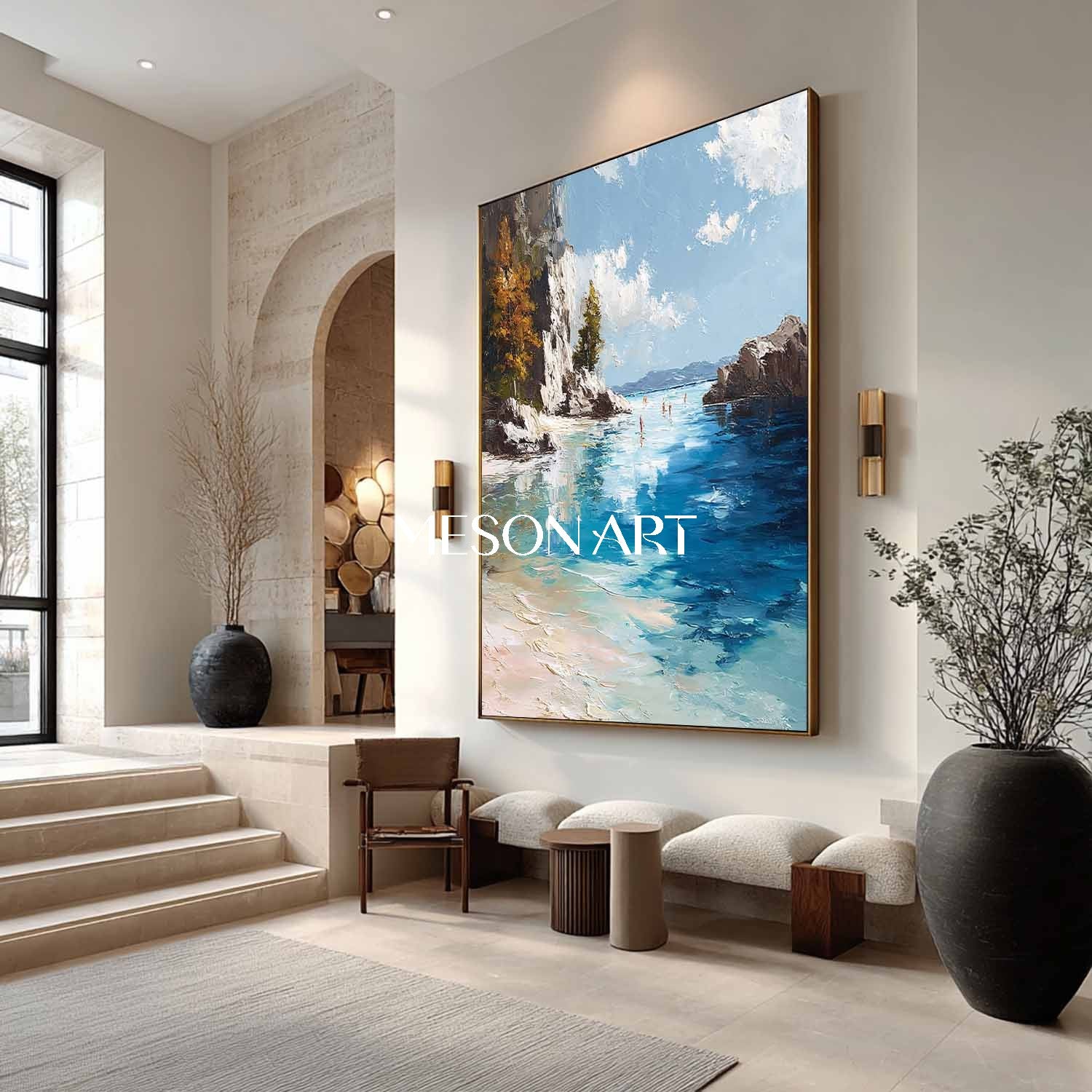 Coastal Artwork For Hallway Buy Beach Wall Art Online Blue Ocean Wall Art Sea Wall Painting