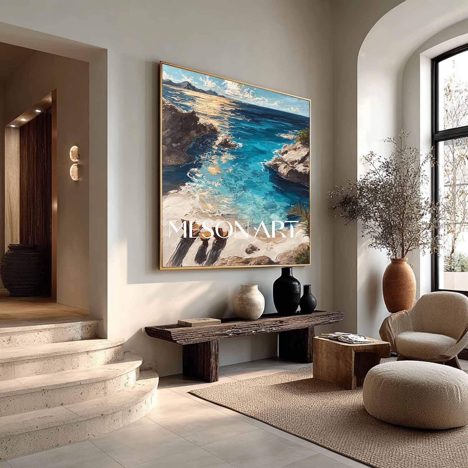 Summer Vibes Wall Printing Vacation Style Art For Hallway Coastal Canvas Art