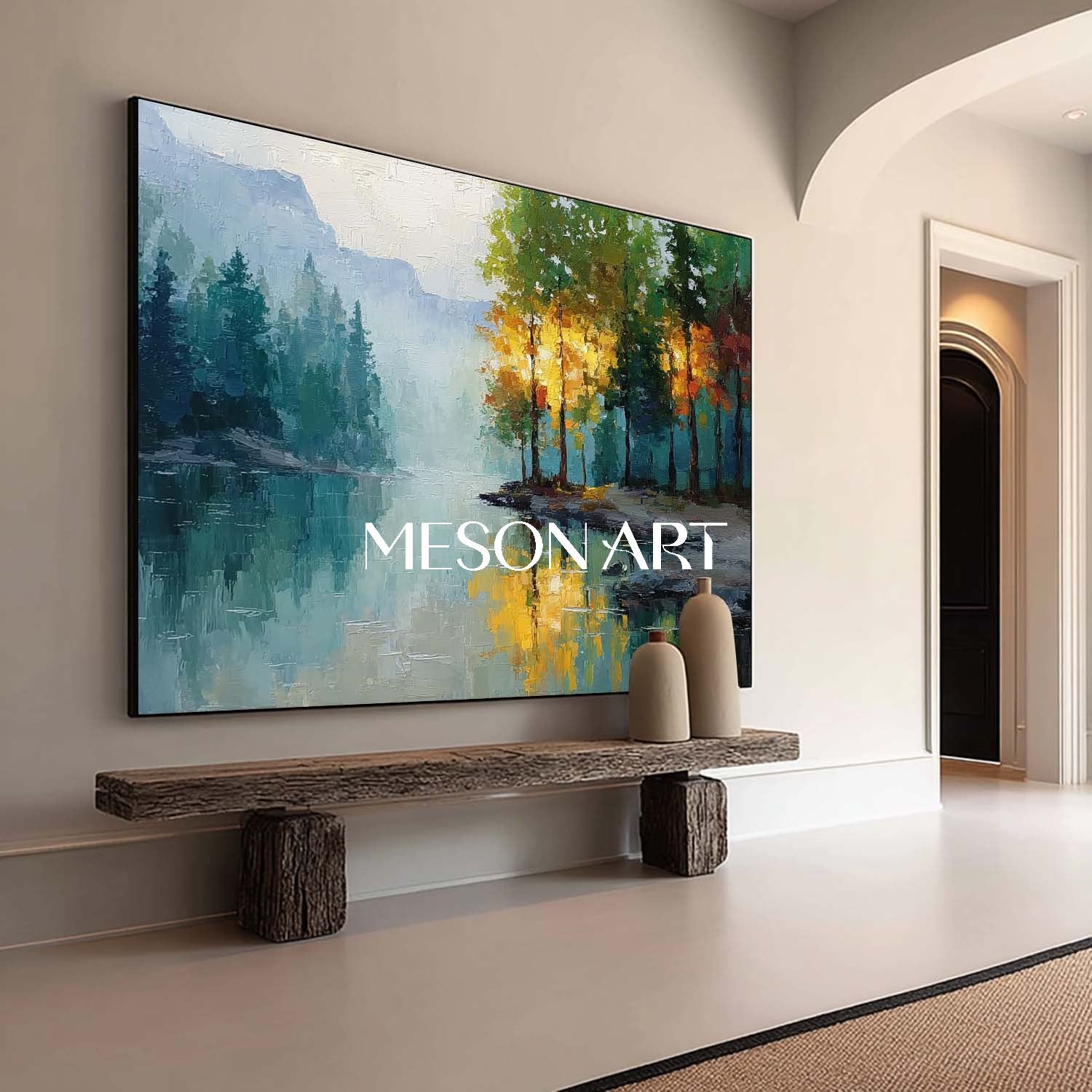 Autumn Nature Scene Art – Large Canvas for Living Rooms & Home Decor