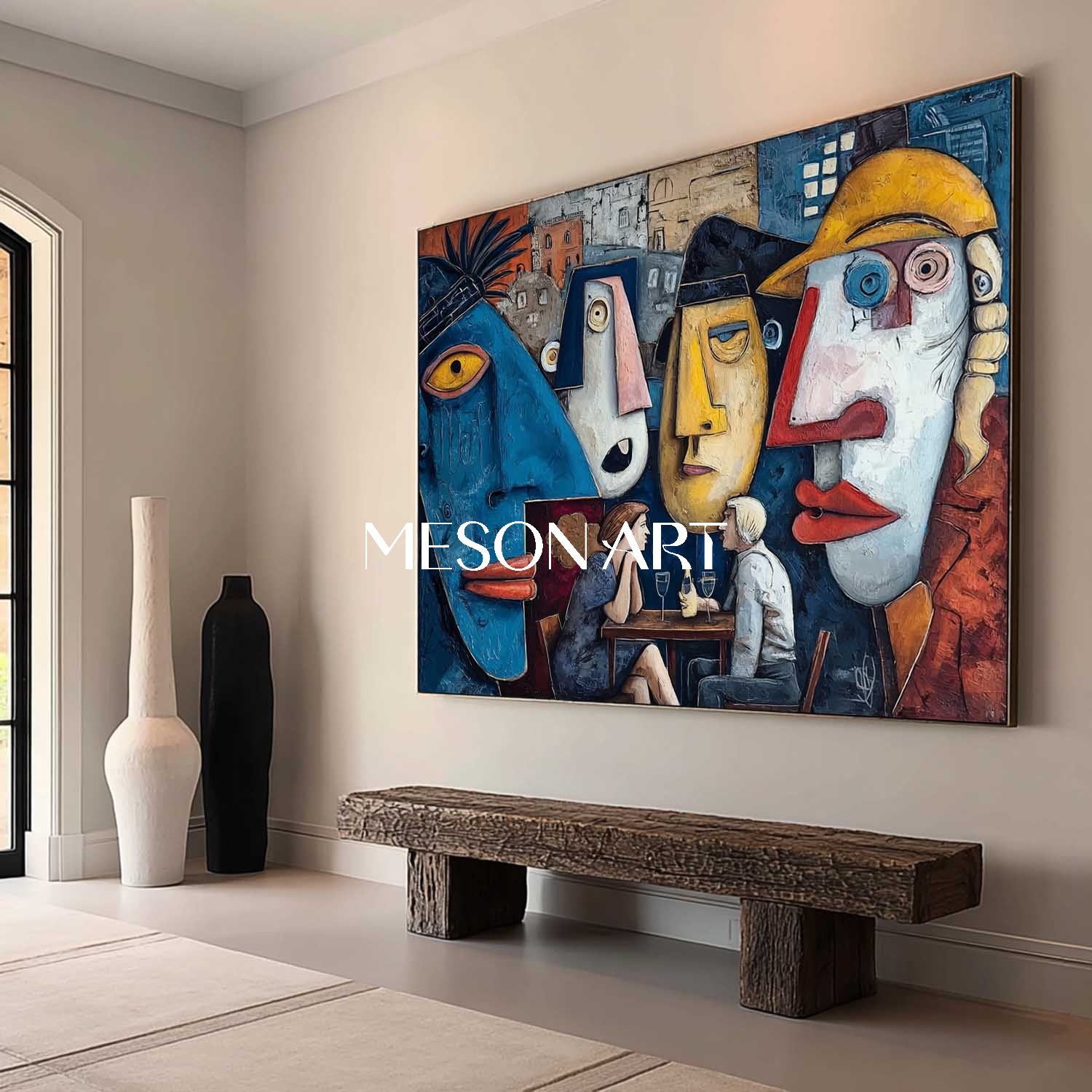 Pop Art Painting – Colorful Canvas for Dining Room and Restaurant Walls