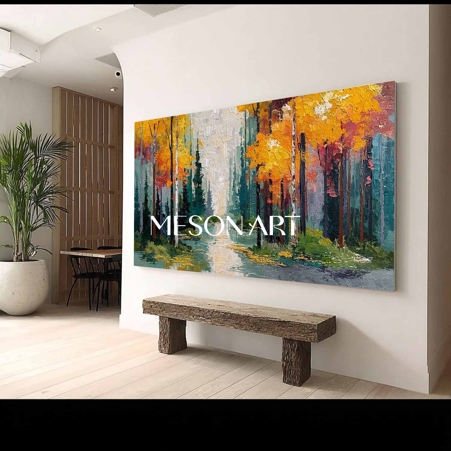 Big Autumn Wall Art Decor Large Fall Canvas Painting for Home Decor