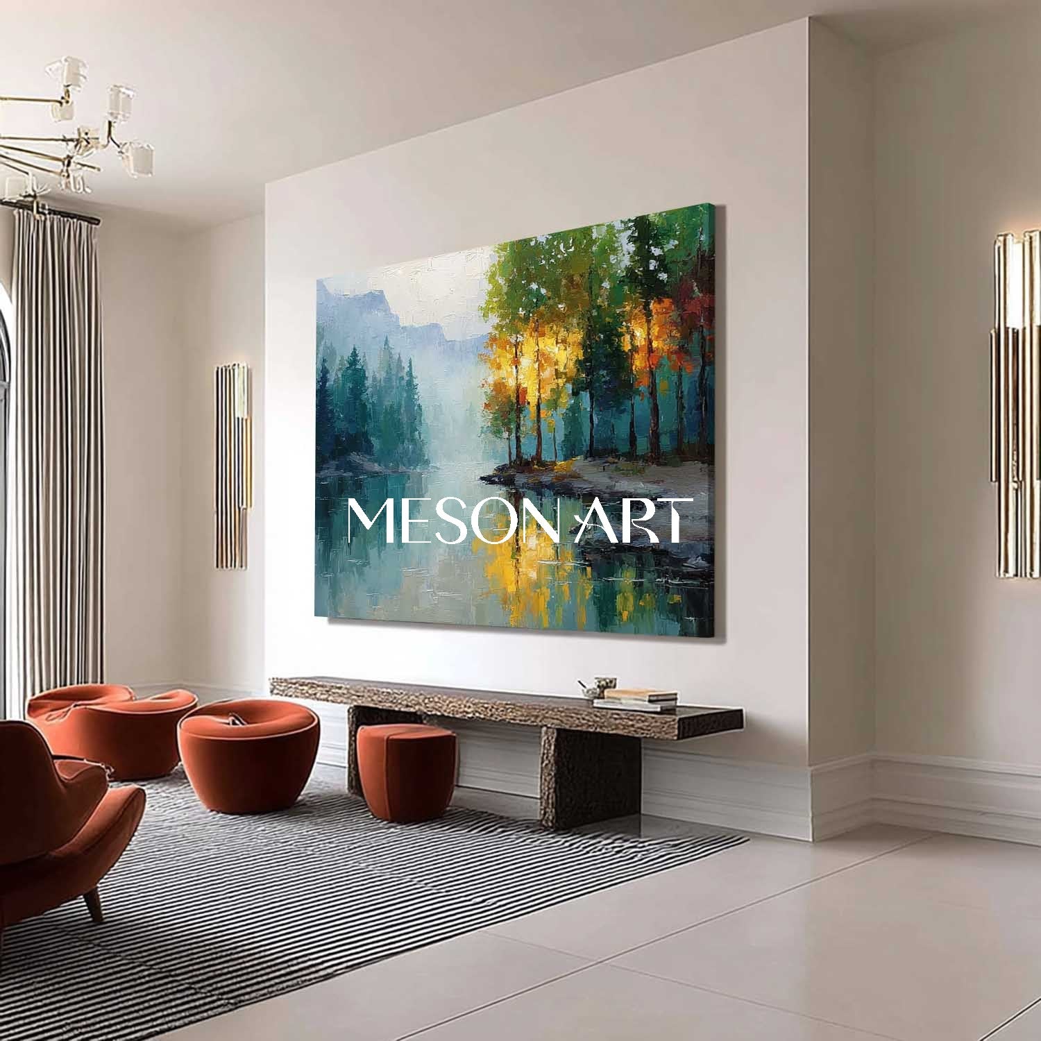 Autumn Nature Scene Art – Large Canvas for Living Rooms & Home Decor
