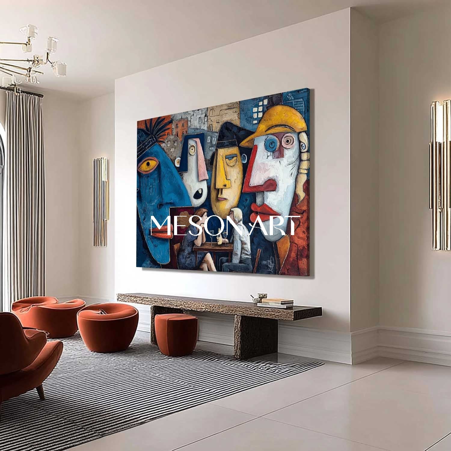Pop Art Painting – Colorful Canvas for Dining Room and Restaurant Walls
