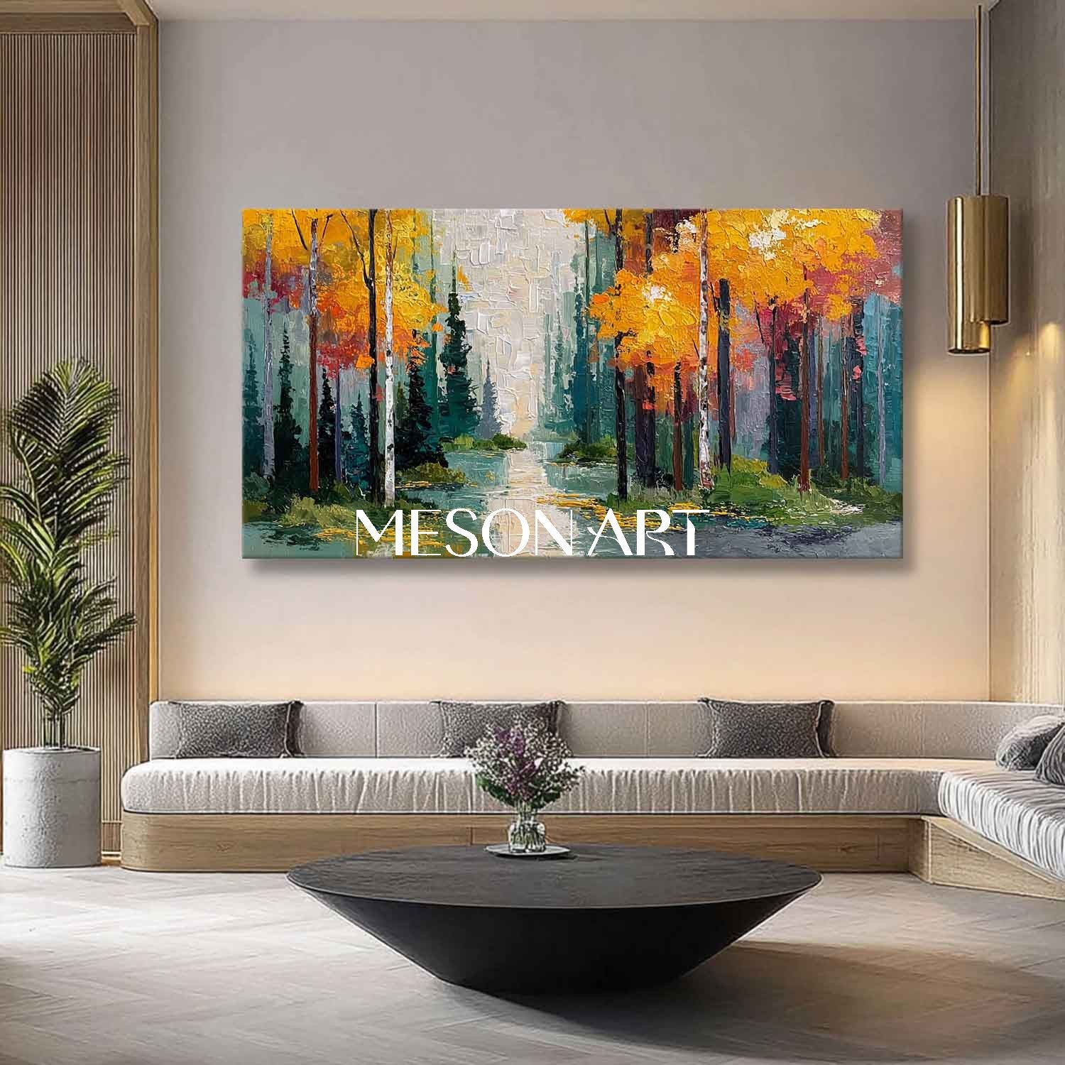 Big Autumn Wall Art Decor Large Fall Canvas Painting for Home Decor