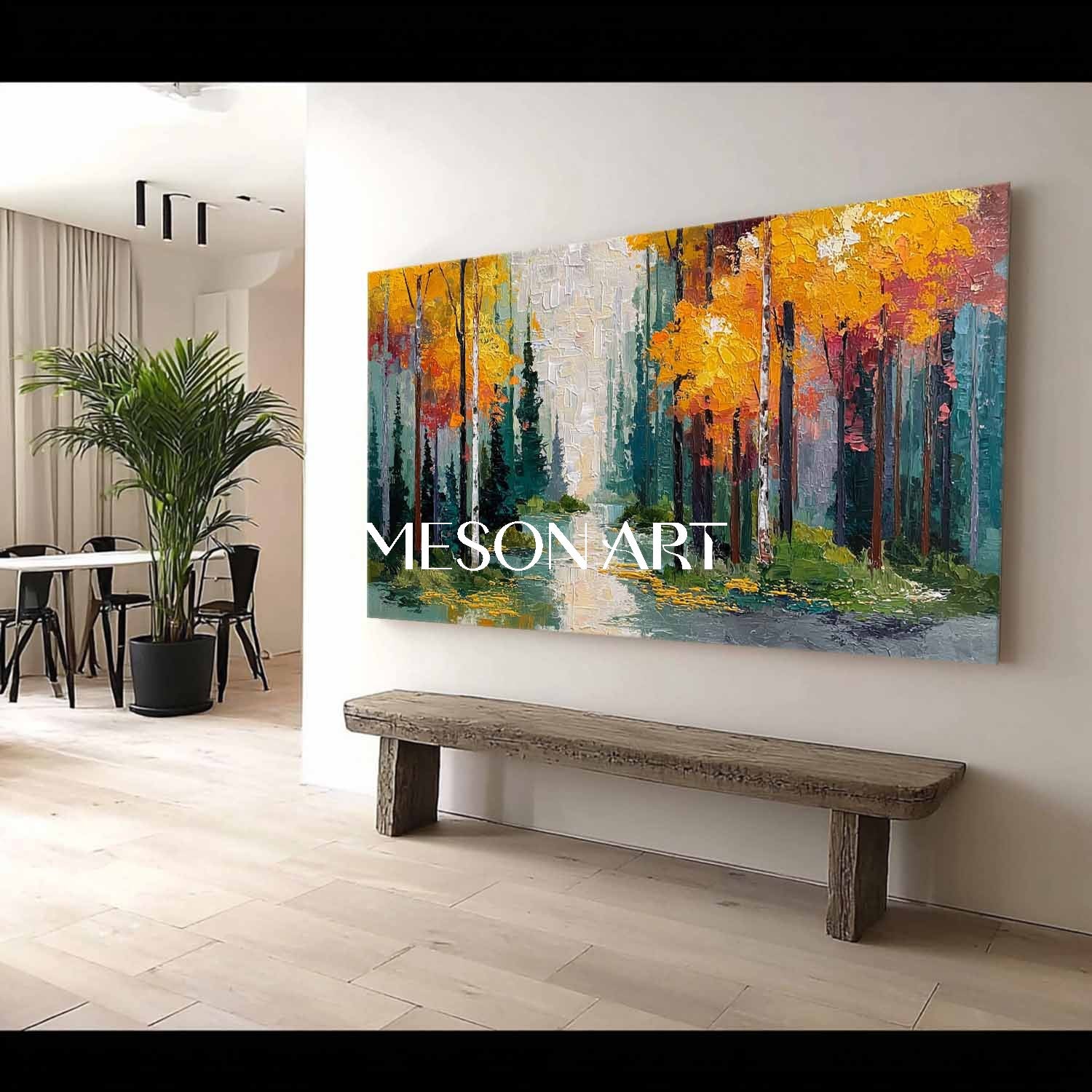 Big Autumn Wall Art Decor Large Fall Canvas Painting for Home Decor