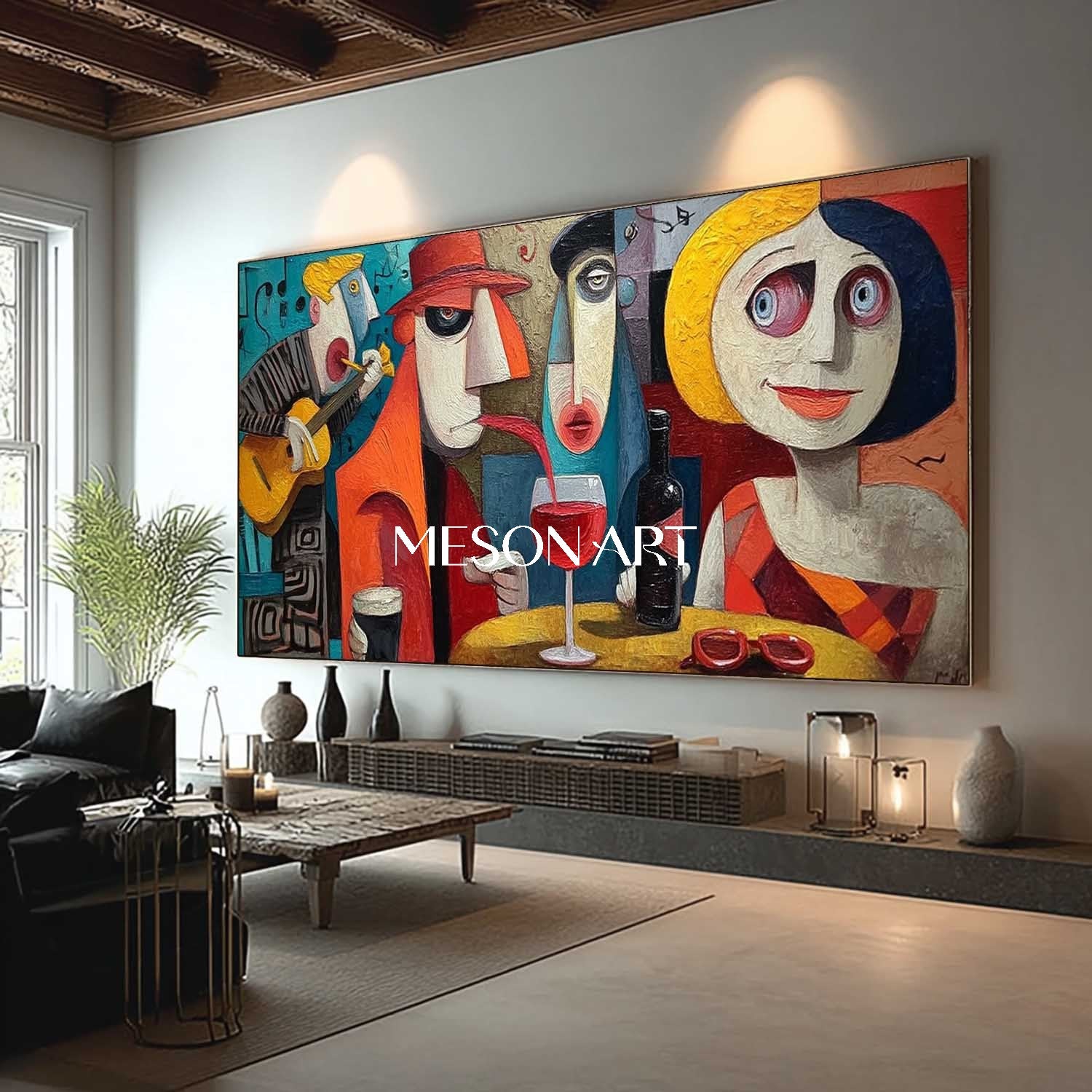 Order Oversized Pop Art Abstract Art for Trendy Office or Hotel Lobby