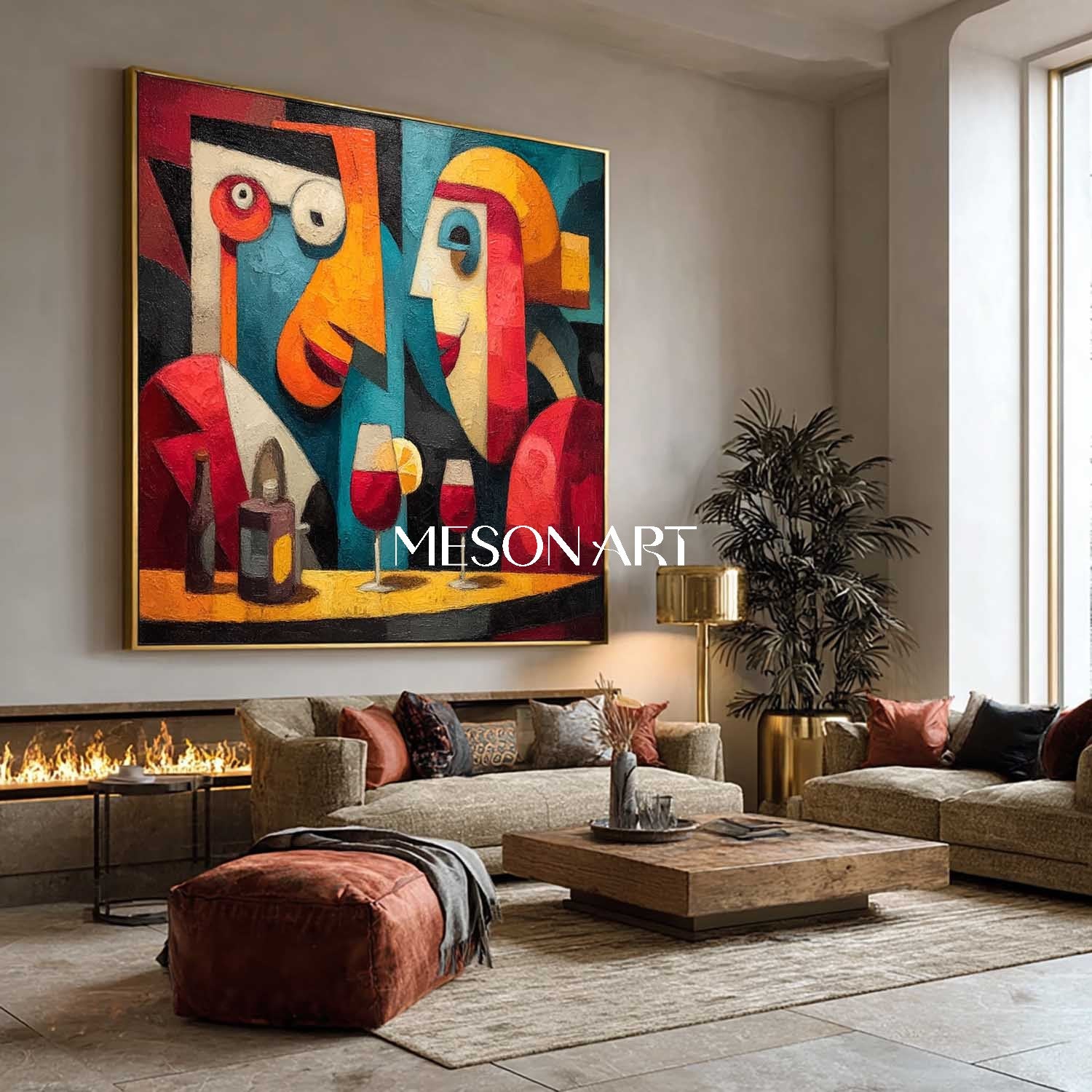 Shop Colorful Pop Art Abstract Painting for Living Room or Office