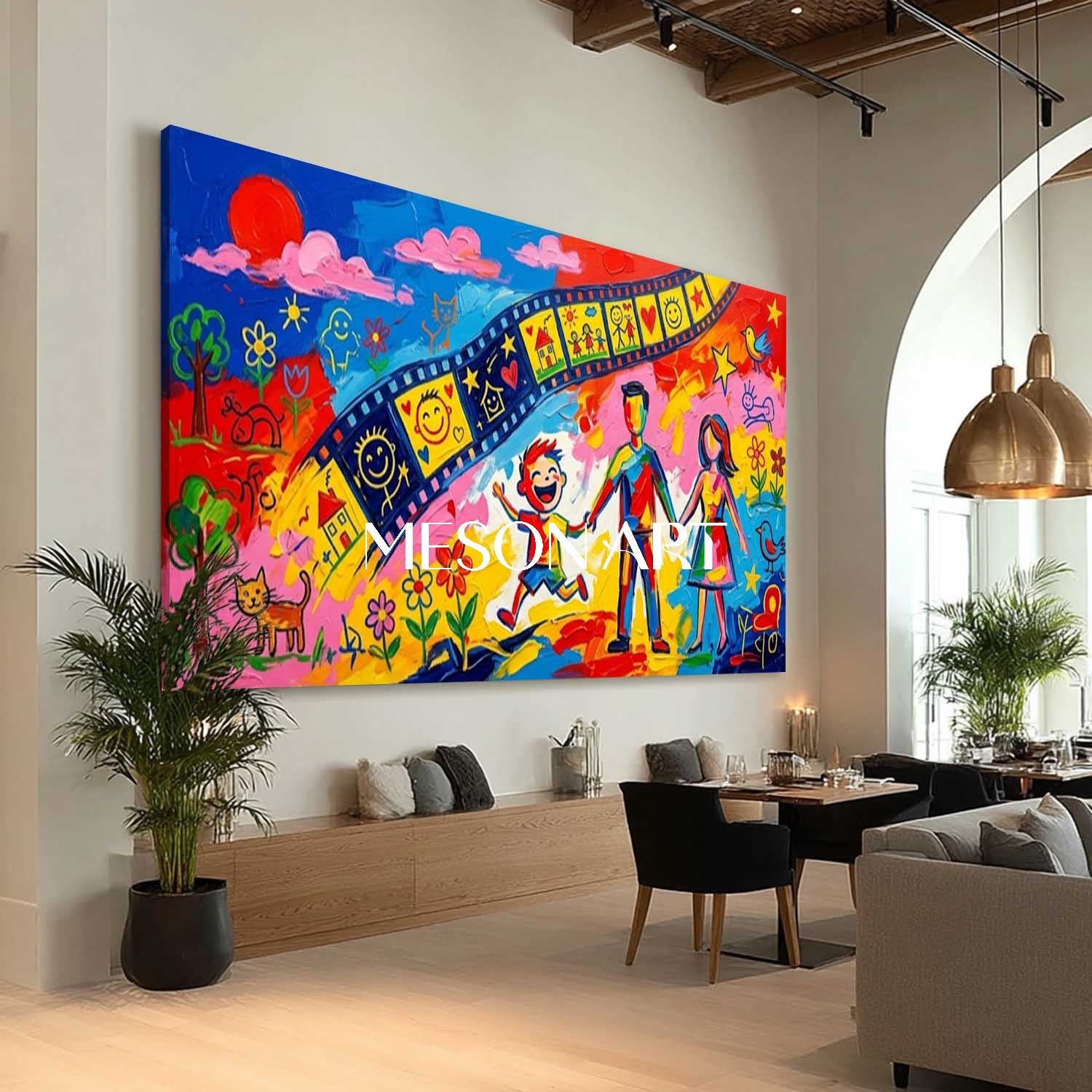 Contemporary Pop Art Modern living rooms Family spaces High visual impact for modern interiors