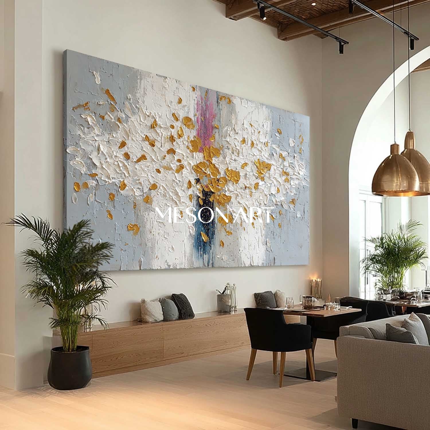 Shop Large Colorful Abstract Art Textured Canvas Entryway Wall Decor