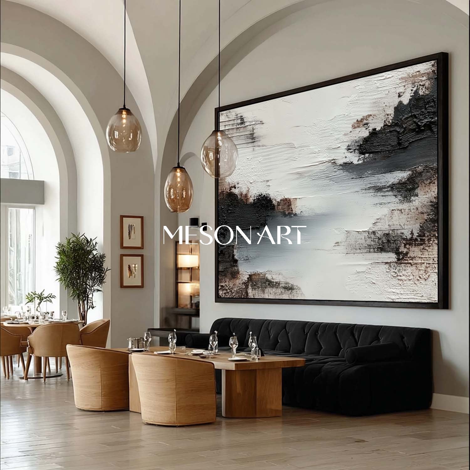 Oversized Wabi-Sabi Textured Oil Painting Abstract Wall Art On Sale