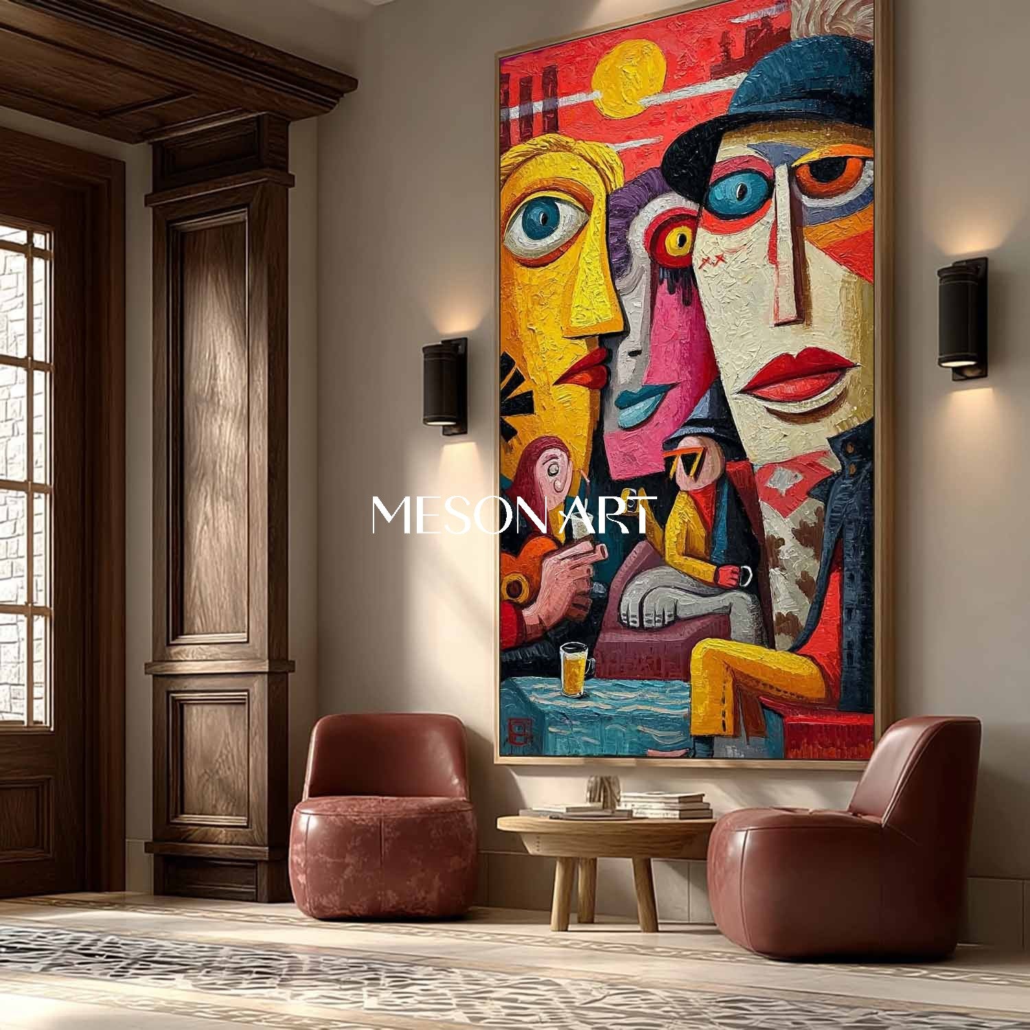 Buy Original Colorful Pop Wall Art Abstract Oil Painting for Halloween