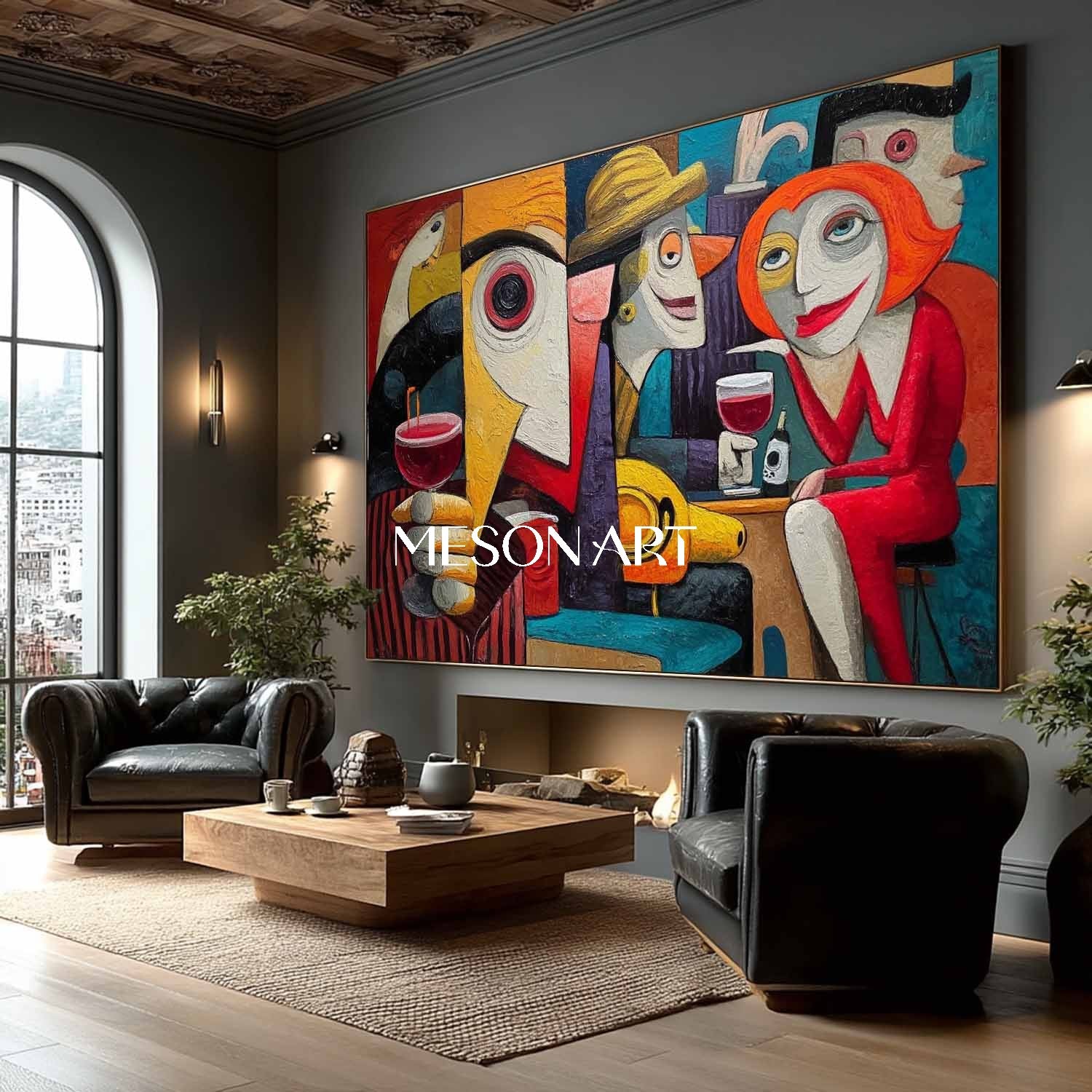 Colorful Pop Art Abstract Painting for Sale Online with Free Shipping