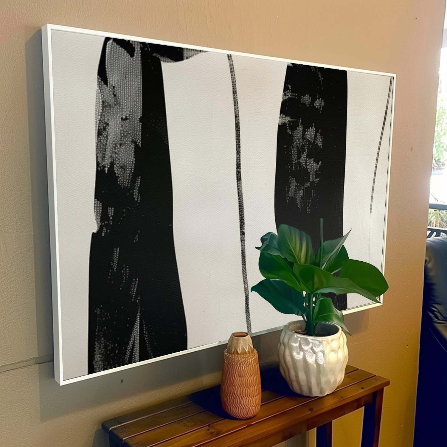 Large Black and White Minimalist Abstract Art for Sale Black and White Abstract Canvas Wall Art Decor