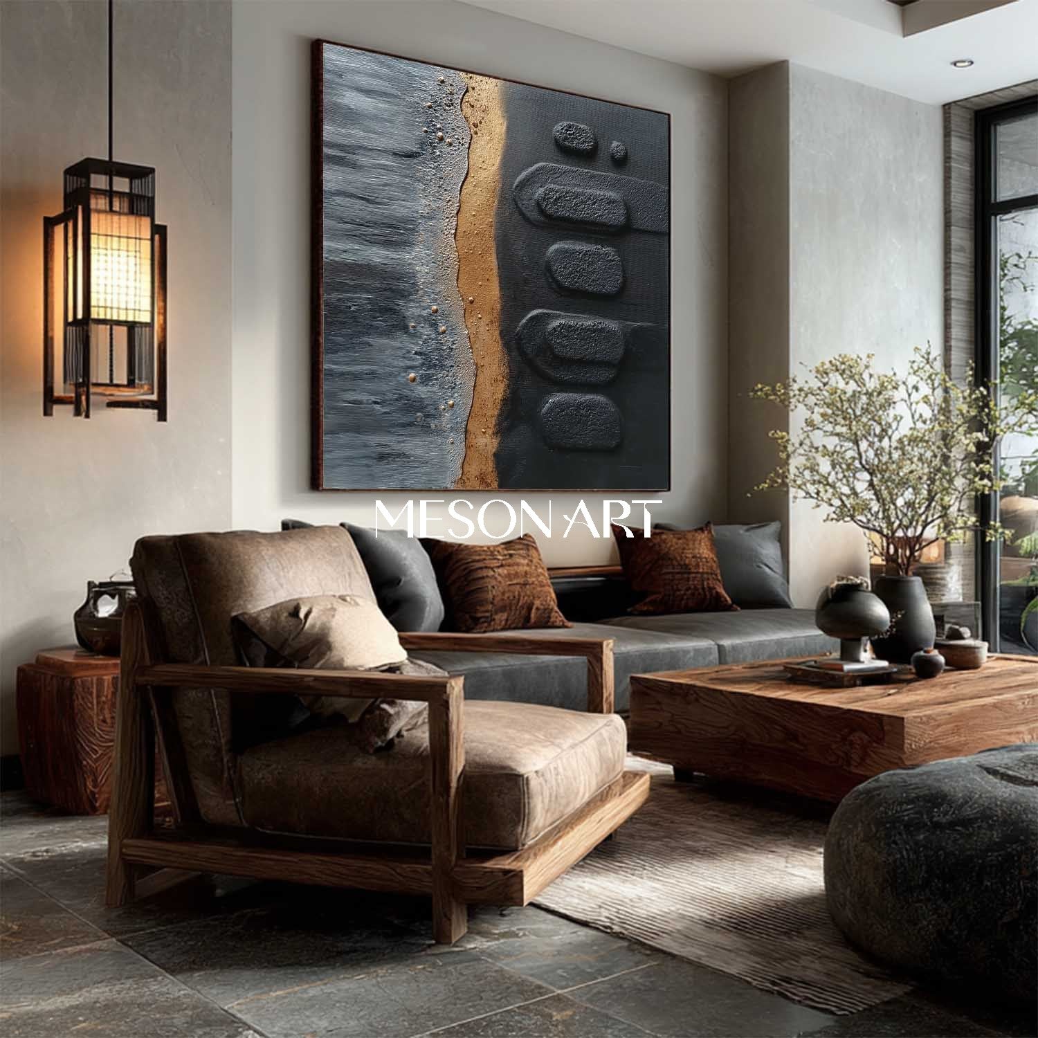 Order Custom Minimalist Abstract Painting for Living Room or Lounge