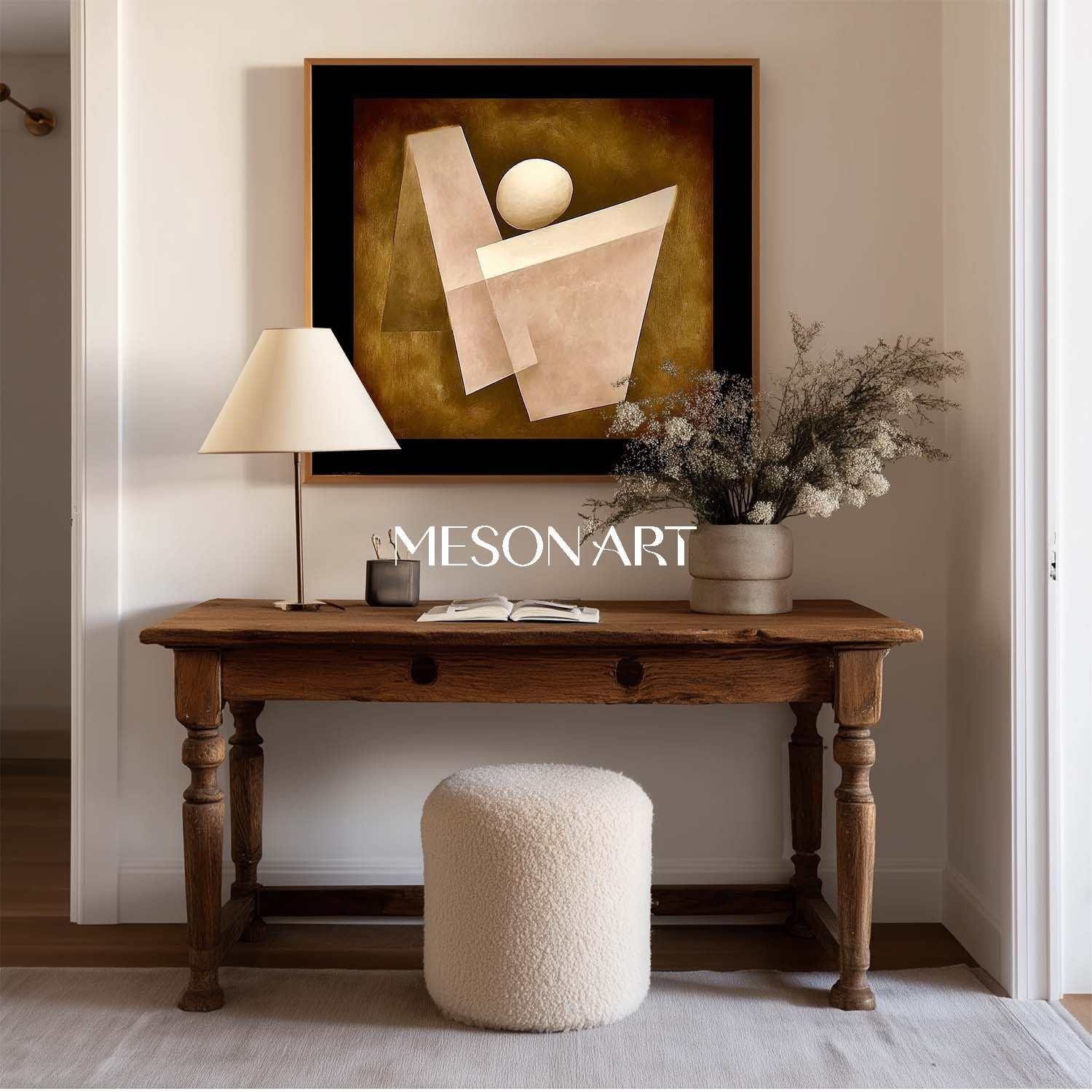 Modern Earth Tone Textured Original Minimalist Art Large Wall Art Decor