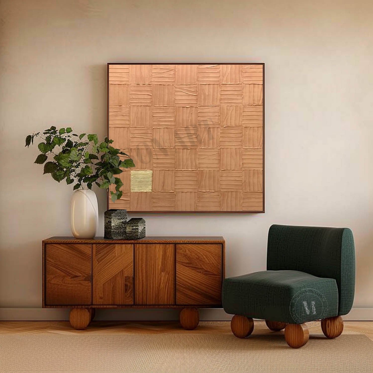Brown Abstract Art for Sale Brown Abstract Wall Art Decoration Brown Minimalist Painting