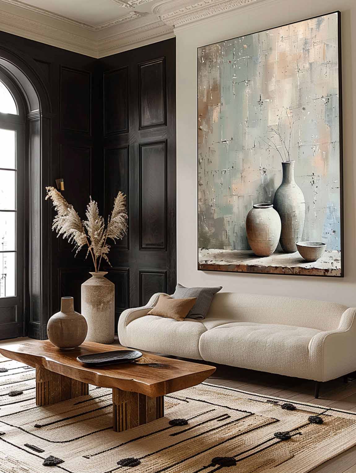 Grey Vase Canvas Wall Art Decor Vase Still Life Art For Sale Ceramic Vase Painting