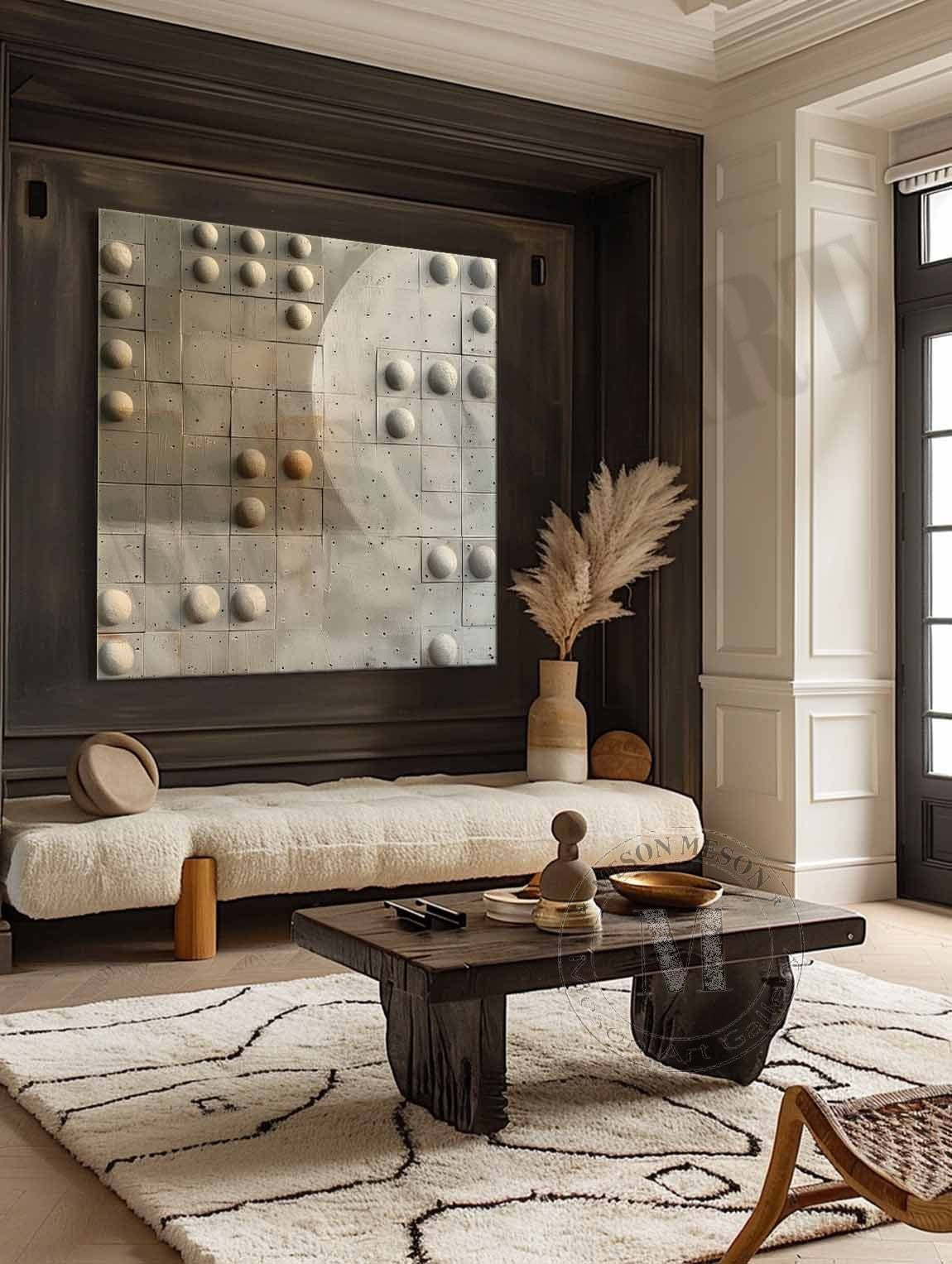 3D Green and Gray Minimalist Abstract Art Canvas for Sale Green and Gray Minimalist Texture Painting