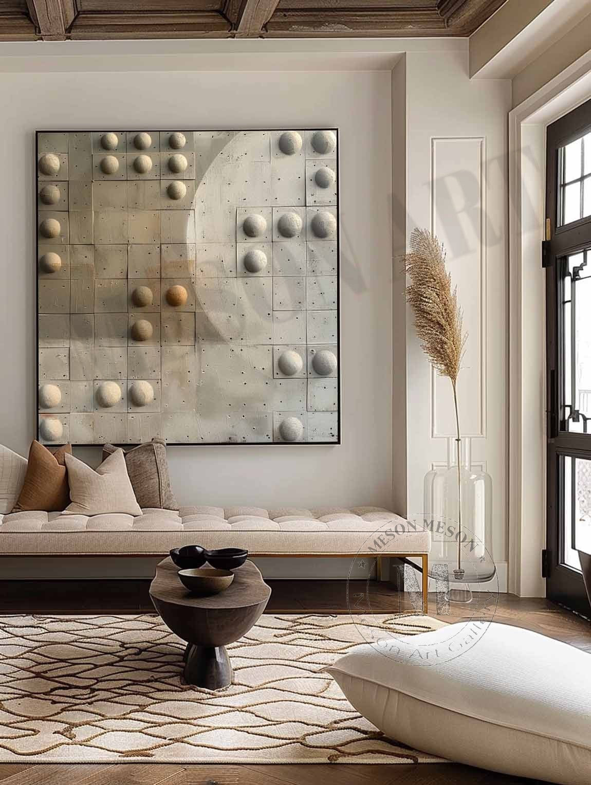 3D Green and Gray Minimalist Abstract Art Canvas for Sale Green and Gray Minimalist Texture Painting