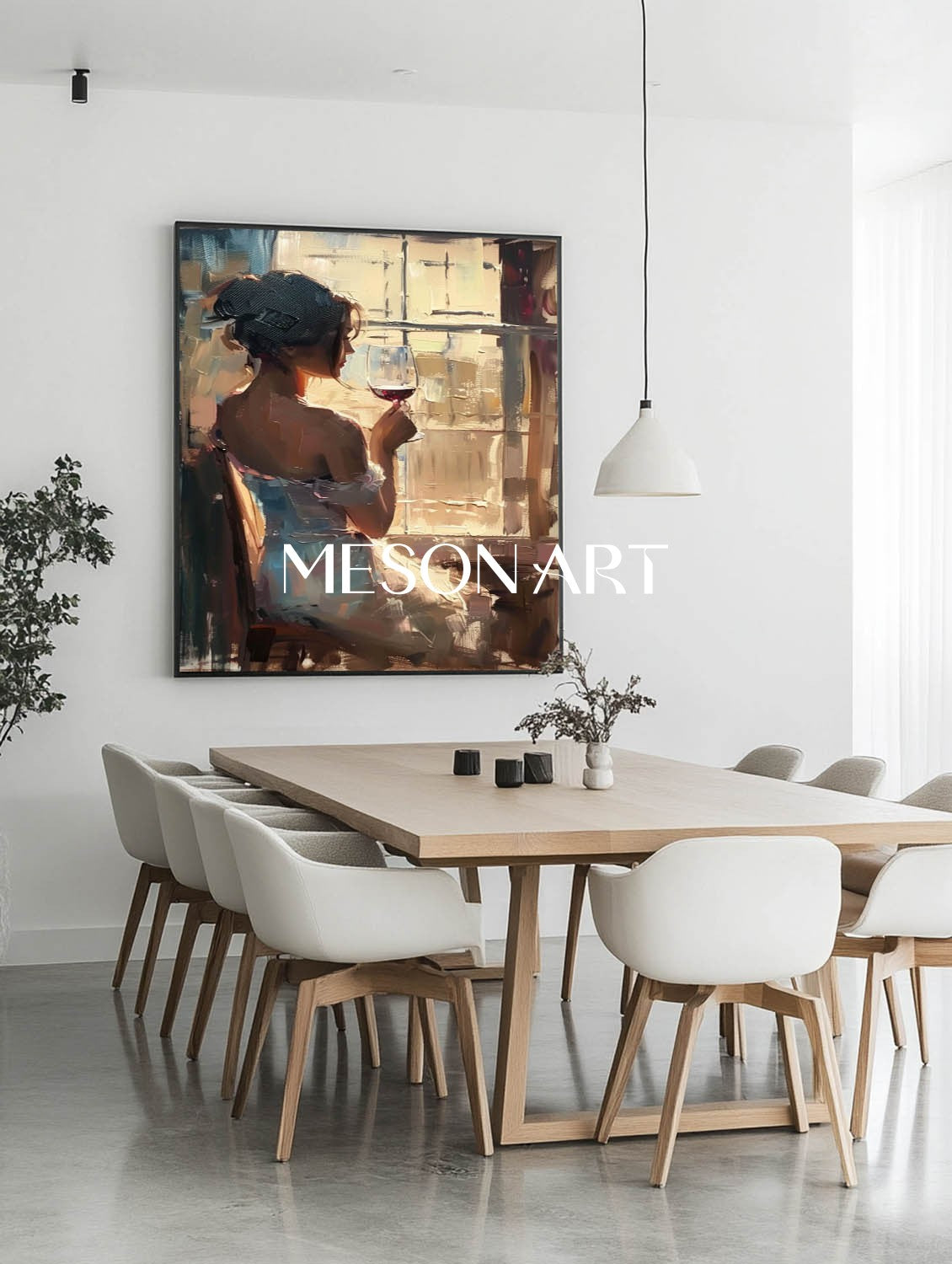 Large Girl and red wine art red wine cabinet wall art decoration girl drinking red wine canvas painting