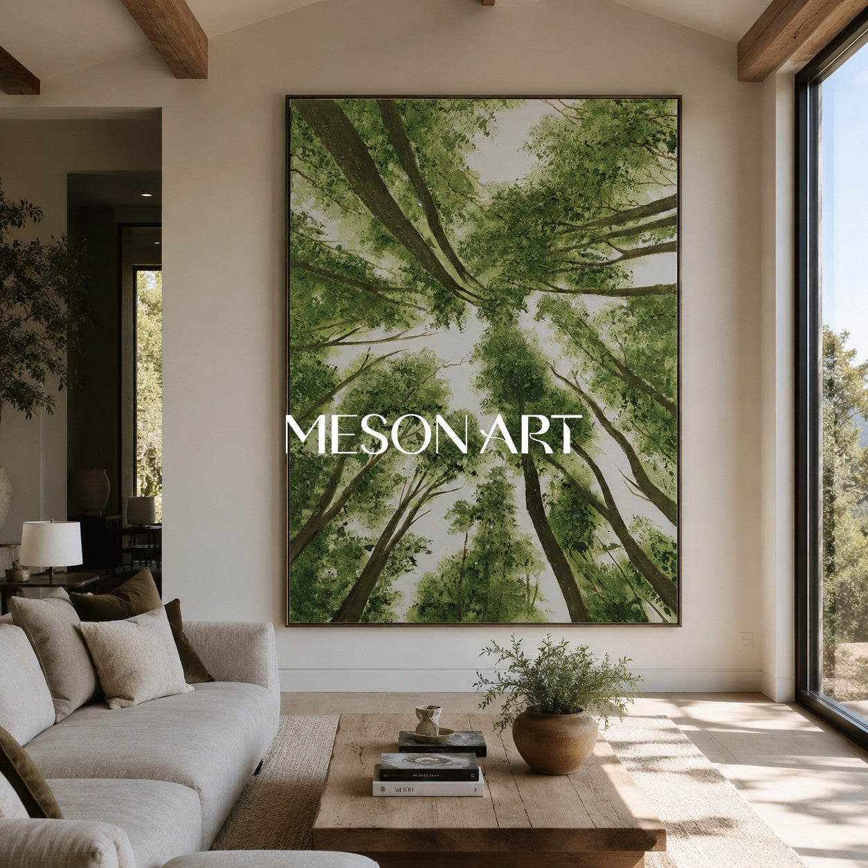 Green Texture Woods Painting Green Woods Texture Canvas Wall Art Green Woods Acrylic Painting