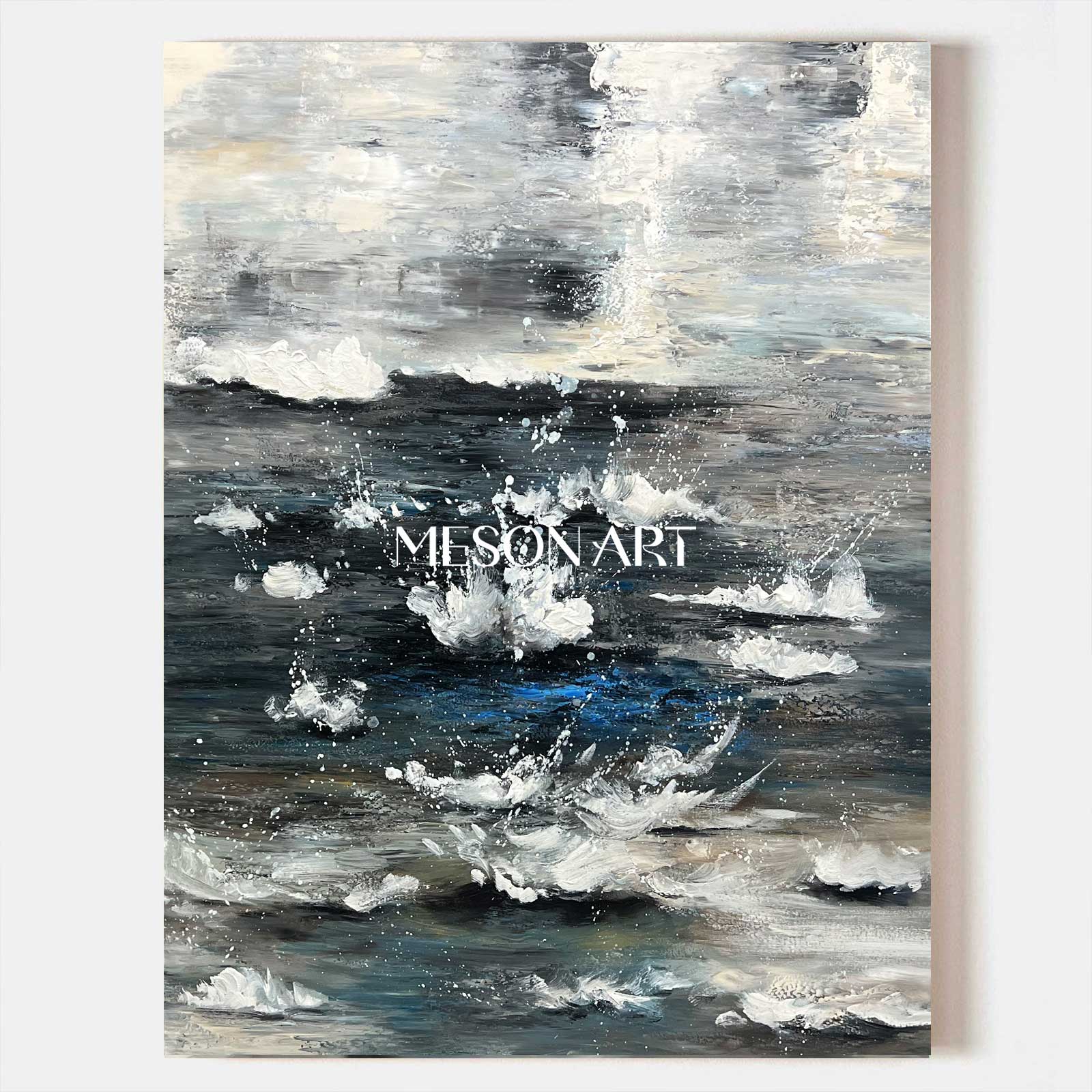 Large Landscape Art Large Landscape 3D Texture Wall Painting Landscape Oil Painting Wabi Sabi Art