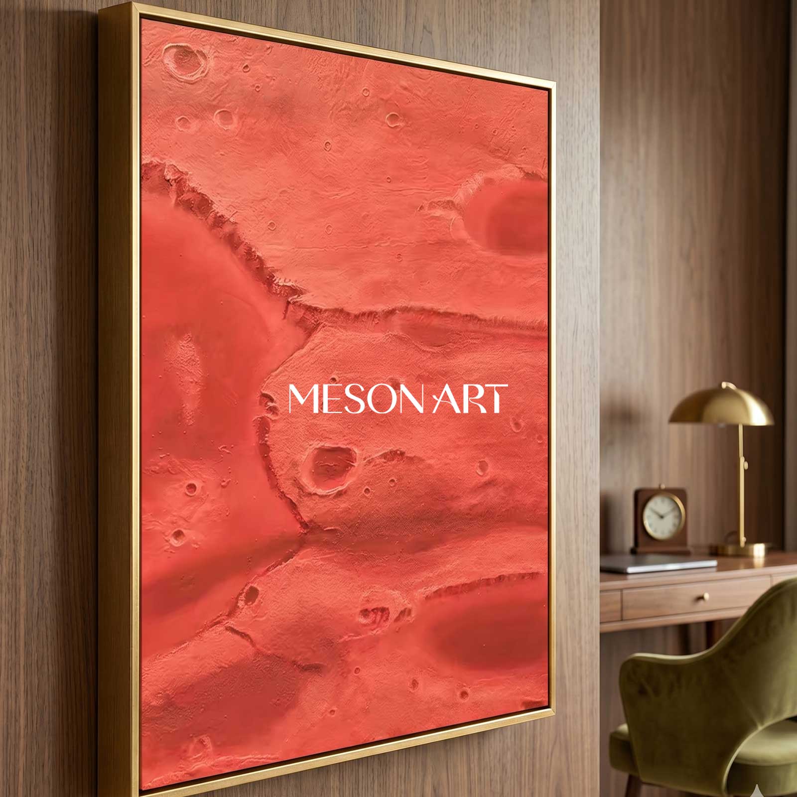 Red Volcanic Rock Oil Painting Red Rock Art On Canvas Red Volcanic Rock Wall Decoration Painting