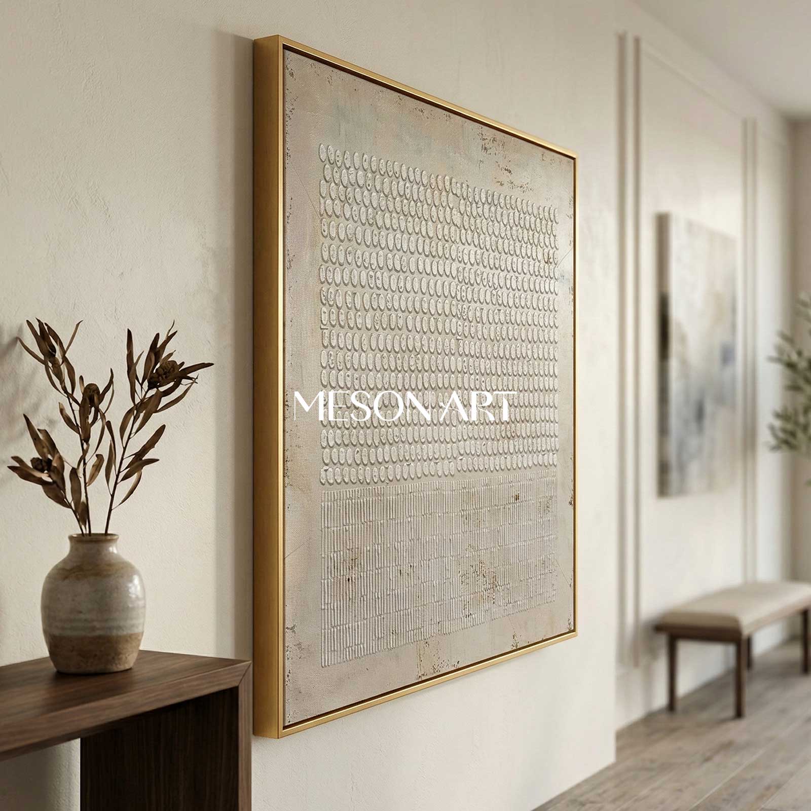 Brown Abstract Painting On Canvas Brown Bohemian Painting Brown Wall Art 3D Texture Painting Brown Abstract Art Grey Taupe Art Wall Art