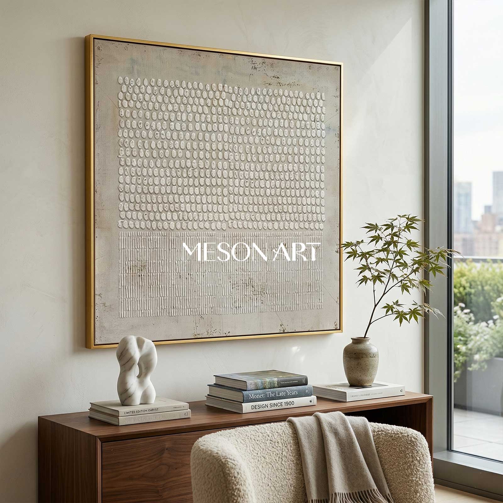 Brown Abstract Painting On Canvas Brown Bohemian Painting Brown Wall Art 3D Texture Painting Brown Abstract Art Grey Taupe Art Wall Art