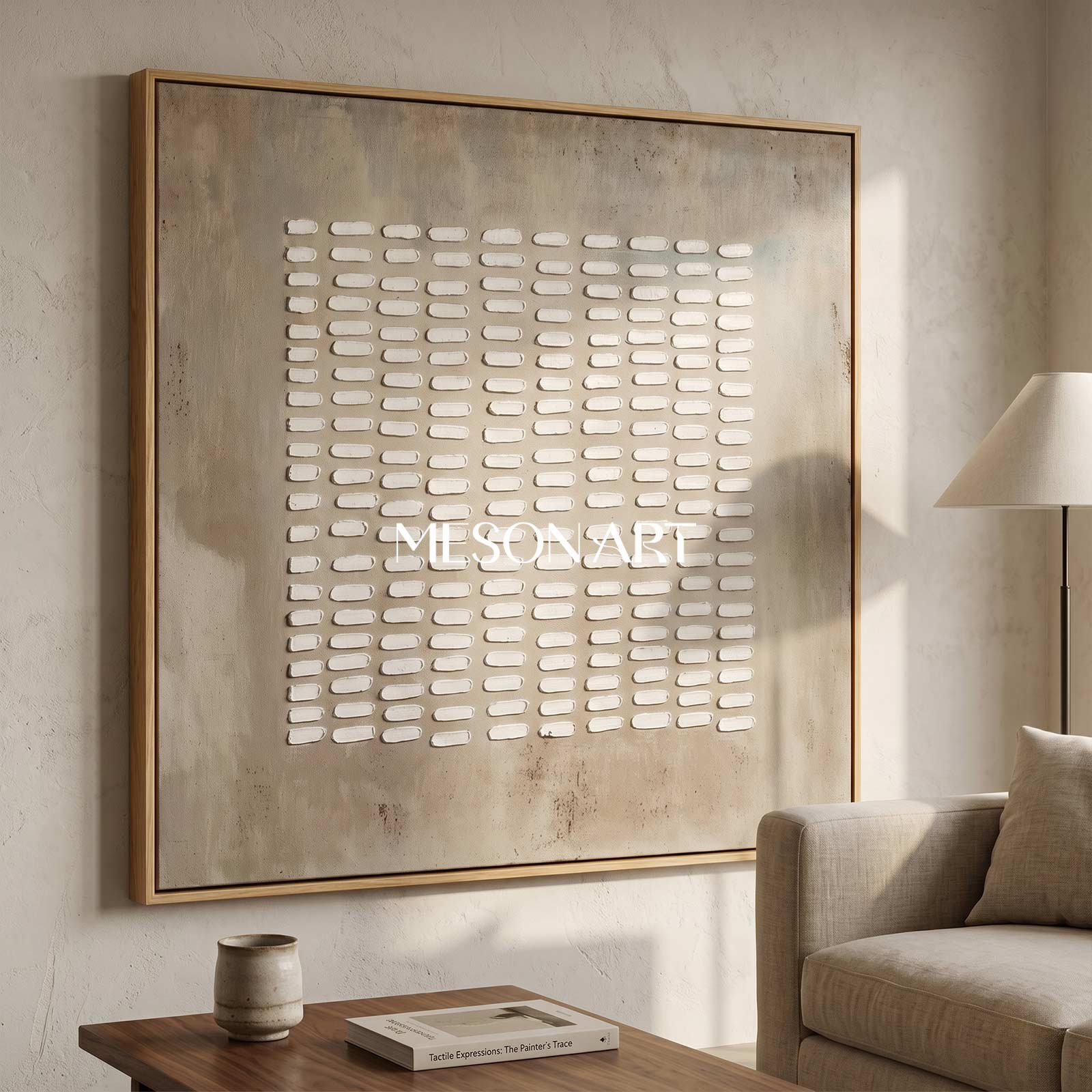 Brown Bohemian painting brown wall art 3d texture painting brown abstract art grey taupe wall art decor Brown abstract painting on canvas