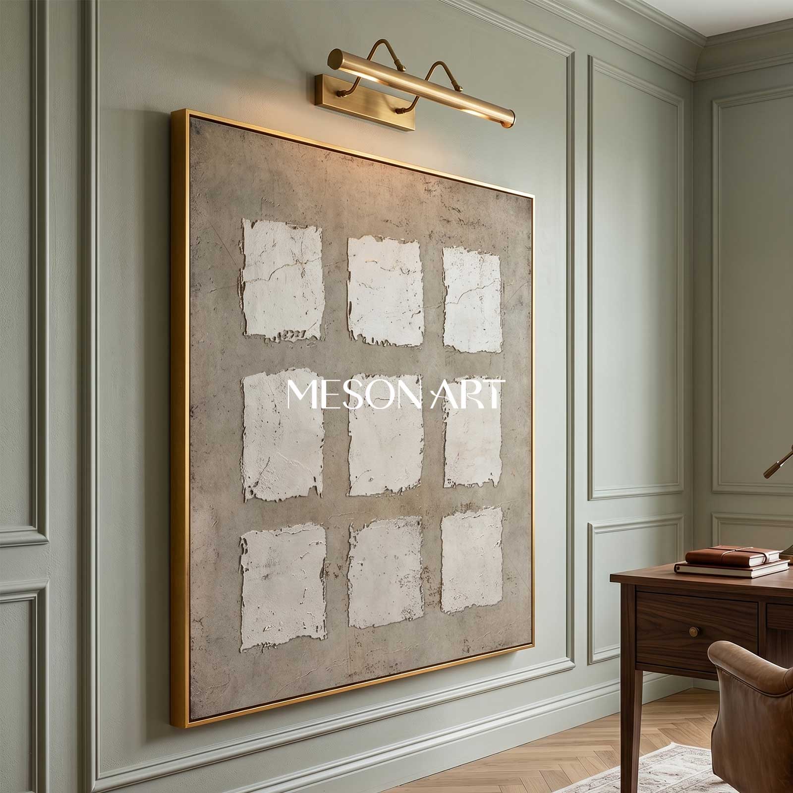 Wabi-Sabi Wall Art brown wall art brown painting brown abstract art canvas Khaki color Bohemian wall painting 3d texture Earth Tone art
