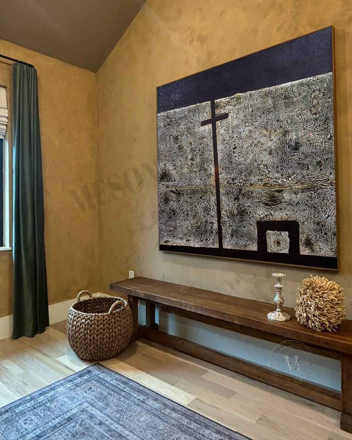 Black and White Textured Paintings for Sale Black and White Minimalist Abstract Canvas Wall Art
