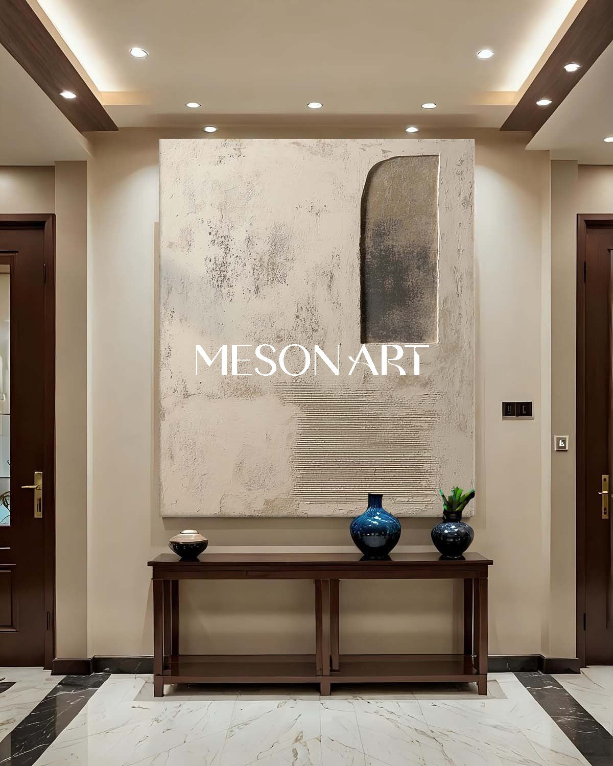 Large 3D Sand Wall Art Decoration Sand Texture Painting Sand Abstract Canvas Art