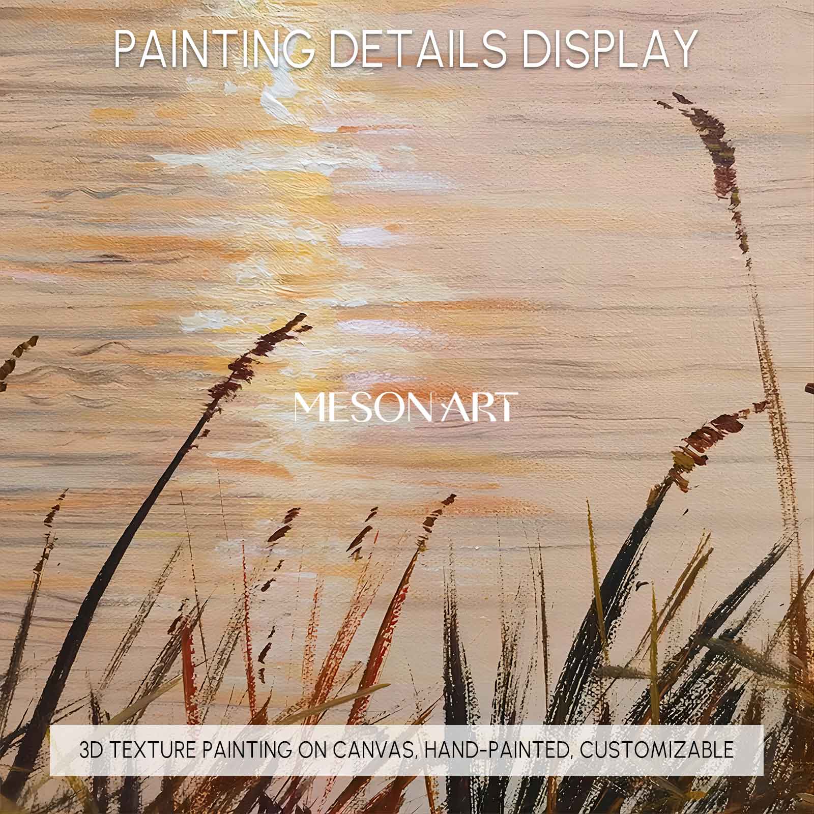 Sunrise Oil Painting Large Landscape Art Large Landscape Wall Art Landscape Painting on Canvas