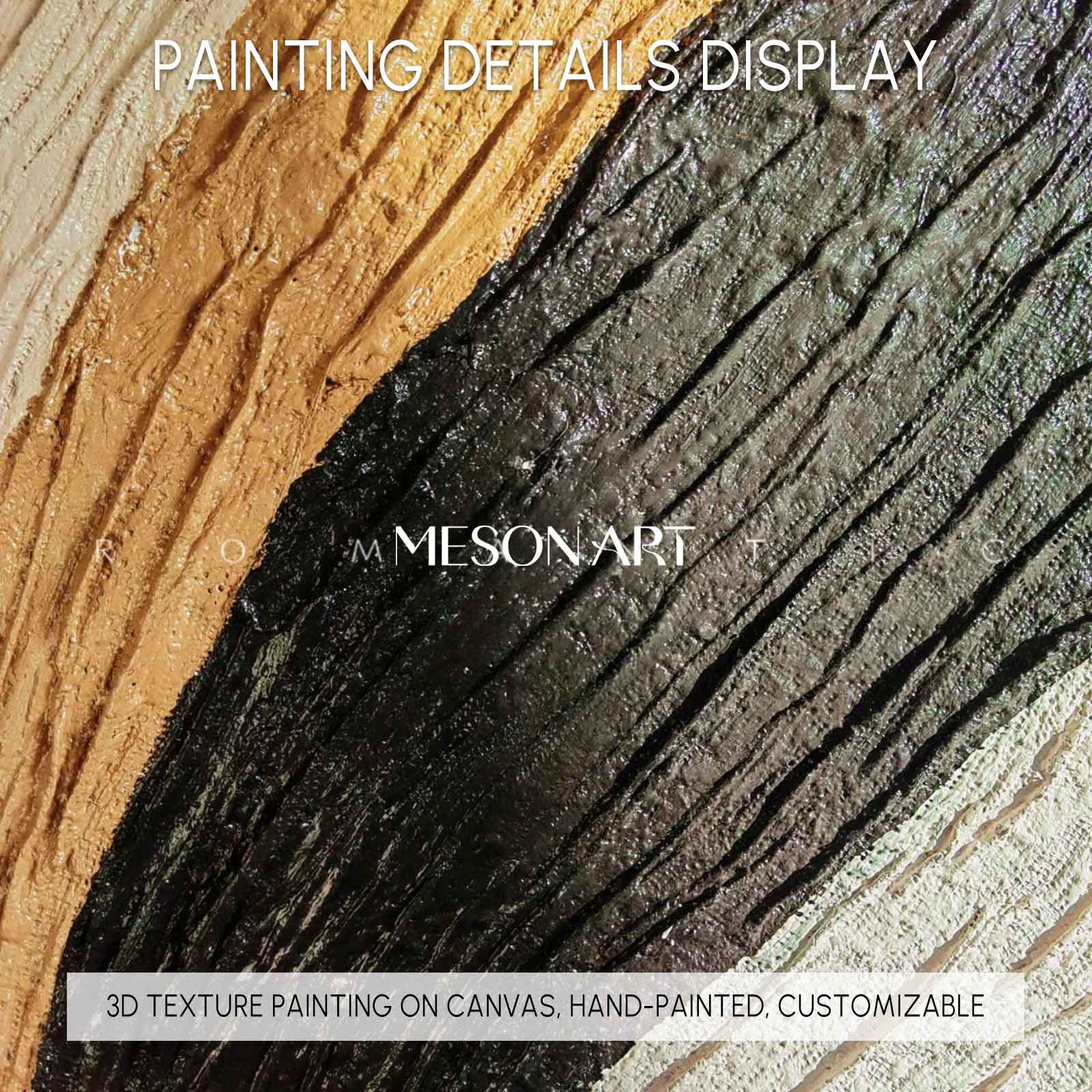 3D Plaster Art Brown 3d Textured Abstract Painting 3D Minimalism Abstract Art Plaster Wall Art