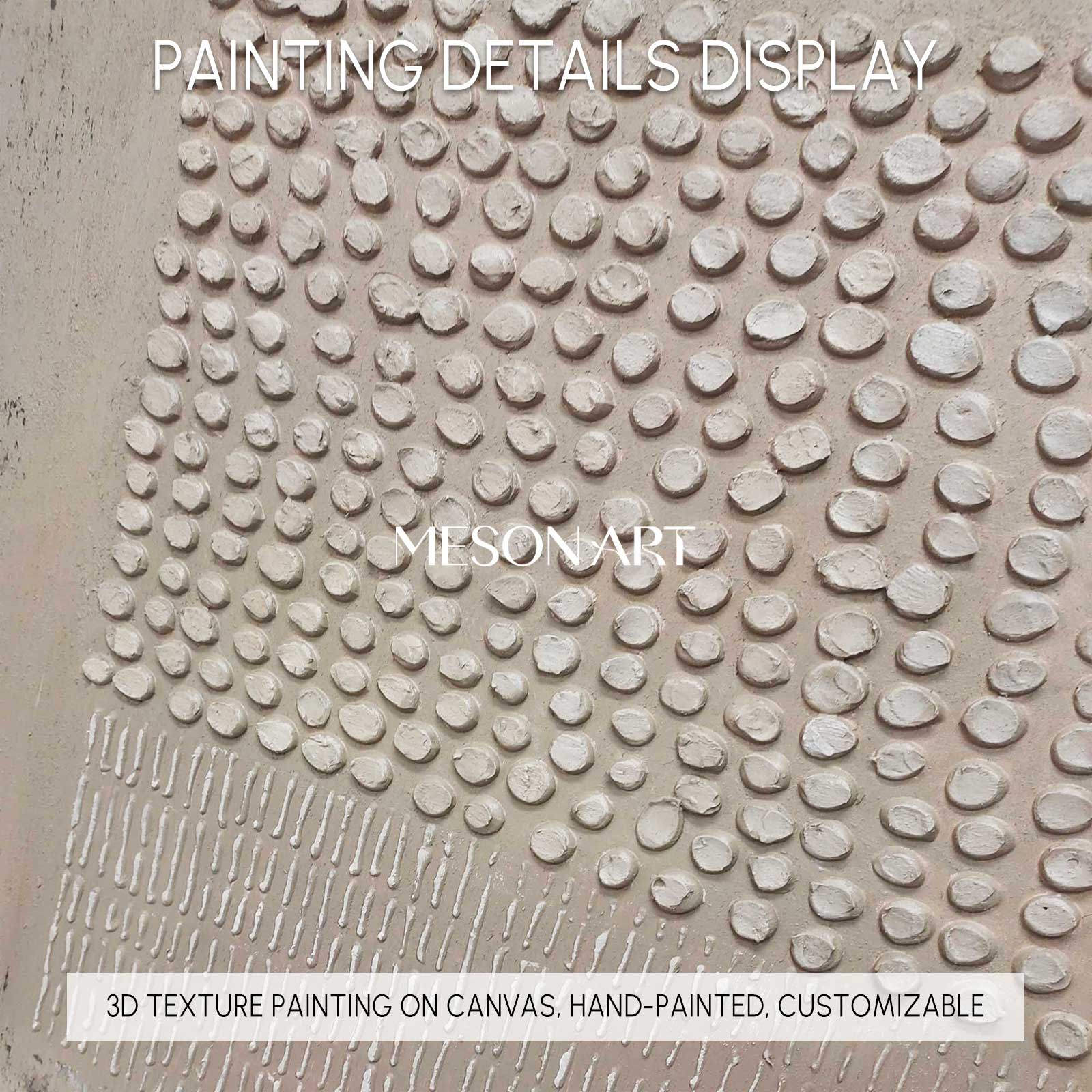 Brown Abstract Painting On Canvas Brown Bohemian Painting Brown Wall Art 3D Texture Painting Brown Abstract Art Grey Taupe Art Wall Art