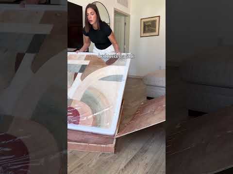 Load video: Large Geometric Abstract Wall Art Decor – Beige, Gold & Terracotta Canvas