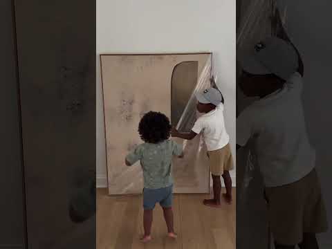 Load video: Order our best-seller of Large Sand Abstract Texture Painting Decor For Sale & 100% handcrafted Wabi-Sabi Art Canvas with personalised size. Shop today with free shipping globally.