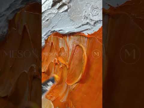 Load video: Plaster Art Texture Painting #SG304