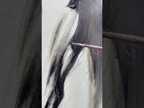 Load video: Order our best-seller of Large Minimalist Horse Abstract Texture Art on Canvas for Sale & 100% handcrafted Colorful textured Canvas Wall Art with personalised size. Shop today with free shipping globally.