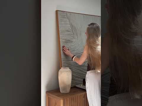 Load video: Plaster Art Texture Painting #SG036